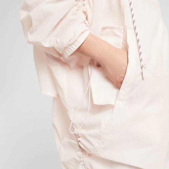 Athleta Canopy Parachute Jacket Long Pink Size Small NWT - Picture 7 of 11